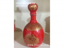 颜色釉酒瓶